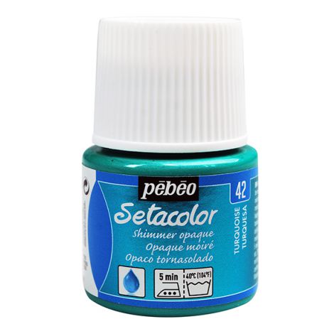 Farba do tkanin Pebeo Setacolor 45ml, Turkusowa/42 Turquoise